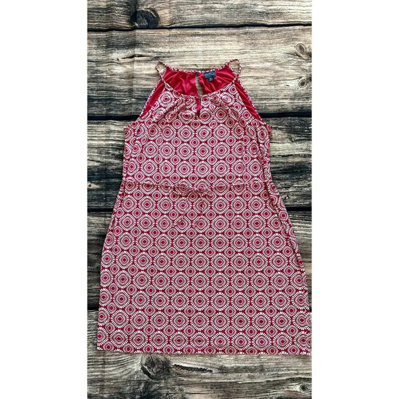 Market & Spruce Women's XL‎ Pink Geometric Halter Neck Shift Dress - Picture 1 of 3